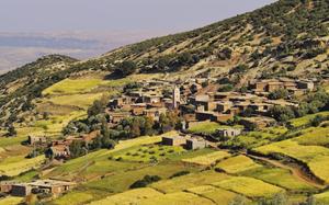 Vistas de una villa en el Atlas