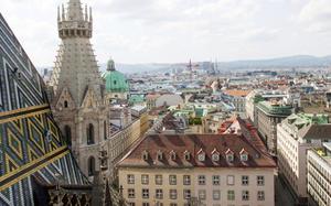 Vista area de Viena