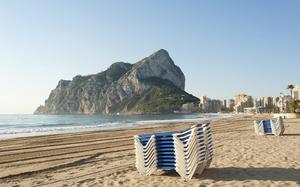 playa de Calpe y pe�on