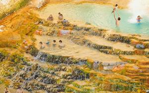 Natural hot spring
