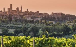 Atardecer en San Gimignano