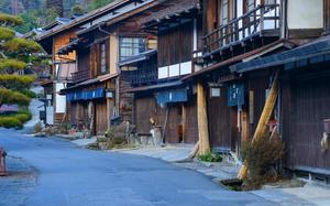 Calle residencial de Tsumago
