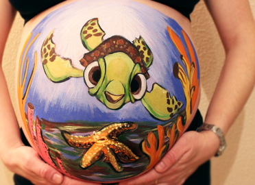 Belly painting con la ecografía de tu bebé. Eco Belly