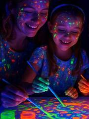 Pinta Luz, taller de pintura con ne�n para toda la familia