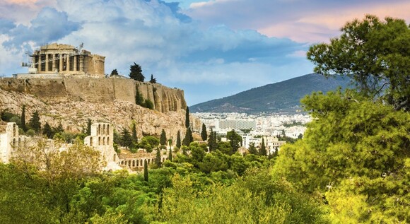 Atenas y alrededores en otoño o invierno