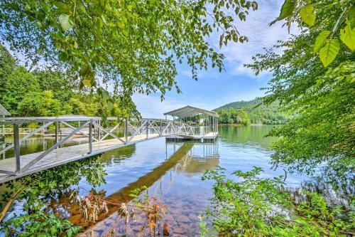 Luxury Lakefront Hiawassee Cottage With Boat Dock!