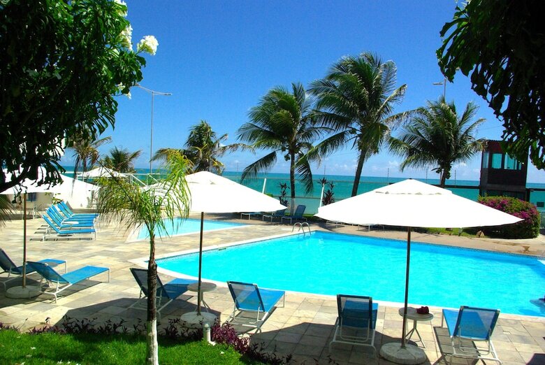 Apartamentos Flat Com Vista Para O Mar E Piscina