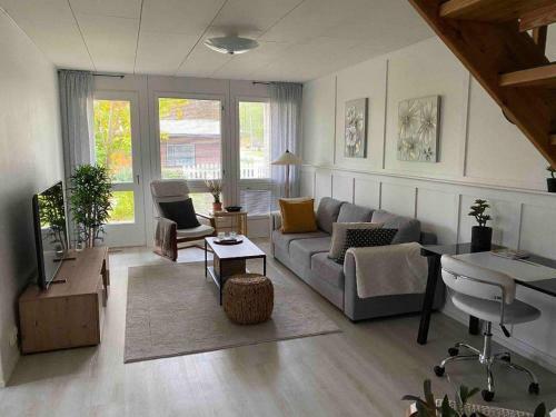 Home Accommodation Tiira With 4 Rooms And A Sauna Near Road To Lapland!