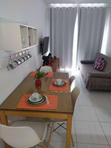 Apartamento Flat de 1 Quarto - Muro Alto Condom�nio Clube