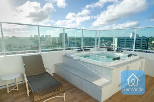 Apartamento Studio de Luxo Com Vista Mar Em Piat�