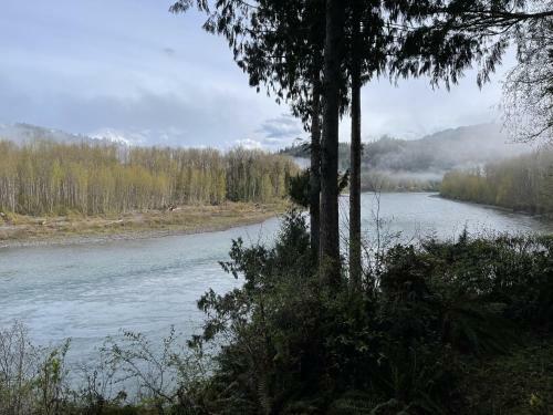 Spacious Riverside A-frame Cabin W/ Mt Baker Views