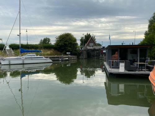 Modern House Boat In Monnickendam With Jetty