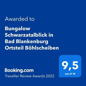 Bungalow Schwarzatalblick In Bad Blankenburg Ortsteil B�hlscheiben