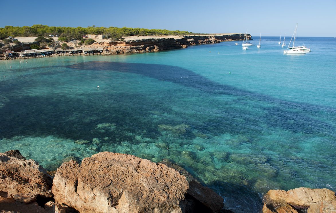 Playa de Formentera, agua cristalina