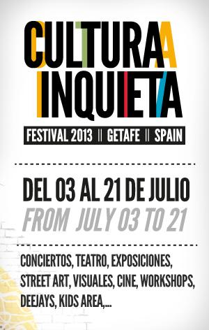 Cultura Inquieta 2013 - Abono conciertos