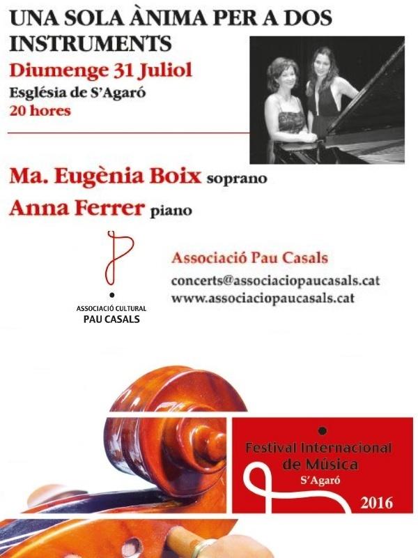 1 sola ànima per a 2 instruments-Festival S'Agaró