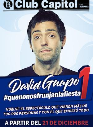 David Guapo - #quenonosfrunjanlafiesta1, en Barcelona