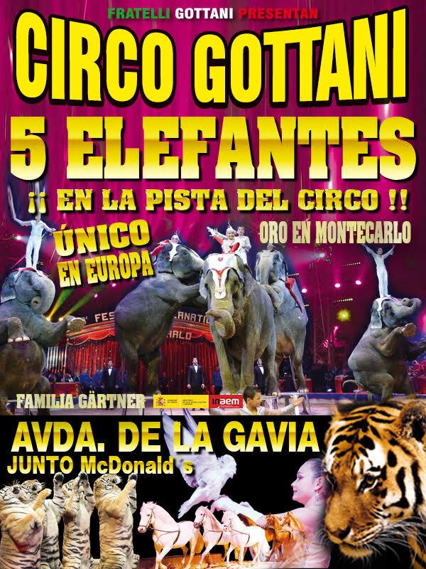 Circo Gottani - Elephantastico, en Miajadas