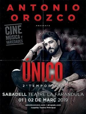 Antonio Orozco - Único 2019, en Sabadell 02/03