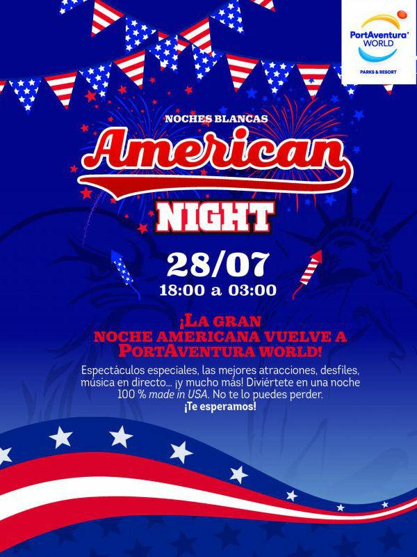 PortAventura World 2018 - American Night: Evento exclusivo 28 de julio